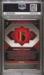 2022 PANINI PRIZM WORLD CUP QATAR ROMELU LUKAKU NATIONAL LANDMARKS #2 PSA 9