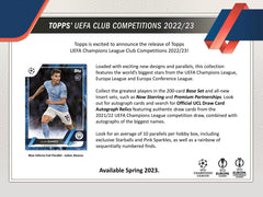 2022/23 Topps UEFA Club Competitions Soccer Hobby Box