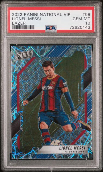 2022 PANINI NATIONAL VIP LIONEL MESSI LAZER #59 PSA 10