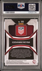 2022 PANINI PRIZM WORLD CUP QATAR Soccer Cards #203 Giovanni Reyna PSA 10