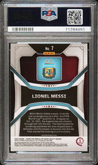 2022 PANINI PRIZM WORLD CUP QATAR LIONEL MESSI #7 PSA 10