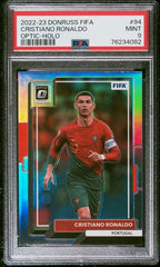 2022 PANINI DONRUSS FIFA CRISTIANO RONALDO OPTIC-HOLO #94 PSA 9