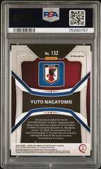 2022 WORLD CUP QATAR SOCCER CARDS #132 YUTO NAGATOMO PURPLE BREAKAWAY PSA 7