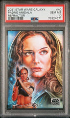 2021 Topps Star Wars Galaxy Chrome PADME AMIDALA #40 Refractor PSA 10