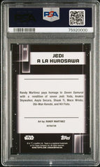 2021 Topps Chrome Star Wars Galaxy Jedi a la Kurosawa #88 Refractor PSA 9