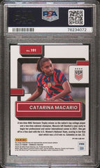 2022 PANINI DONRUSS FIFA CATARINA MACARIO OPTIC-ORANGE ICE #191 PSA 10