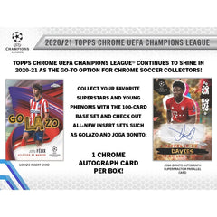 2020-21 Topps UEFA Champions League Chrome Soccer Hobby Box